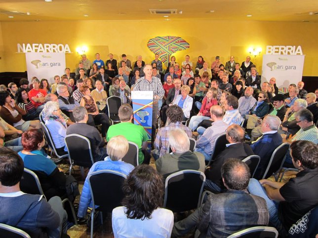 Presentación de Adolfo Araiz como candidato de EH Bildu a las elecciones forales