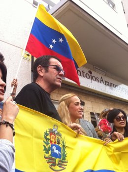 Lilian Tintori, esposa del dirigente opositor venezolano Leopoldo López