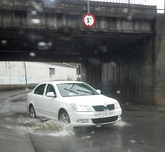 Fuertes lluvias en Mérida