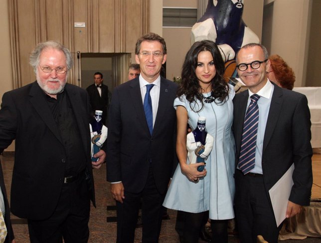 El presidente de la Xunta, Alberto Núñez Feijóo, en un momento de los Premios