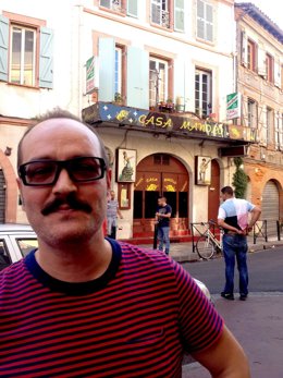 Gabriel Velázquez, en las calles de Toulouse