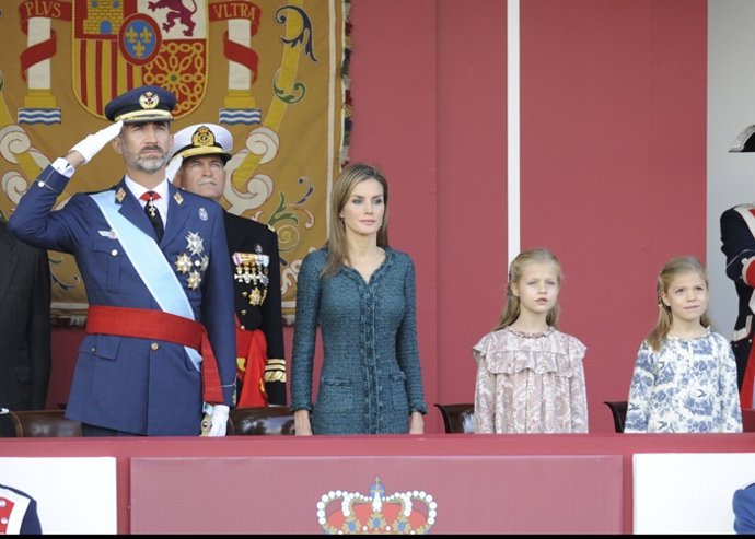 Felipe Vi, su primer desfile del Día de la Hispanidad como Rey