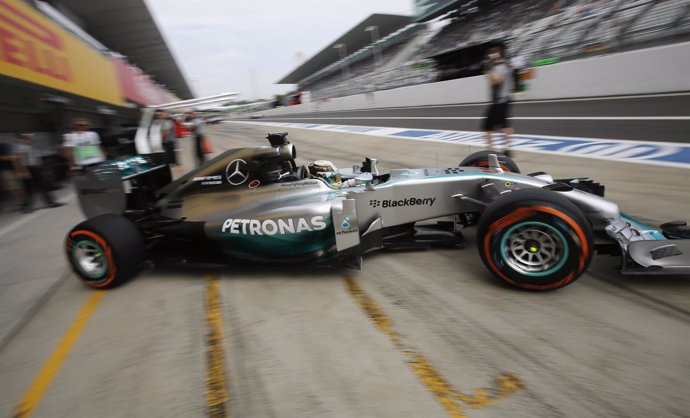 Lewis Hamilton (Mercedes) en Suzuka