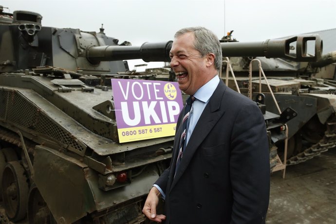 El líder del partido UKIP, Nigel Farage