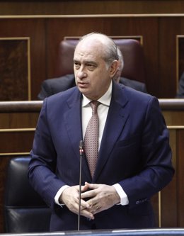 Jorge Fernández Díaz, ministro del Interior, en el hemiciclo