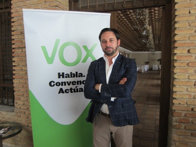 El líder de VOX, Santiago Abascal. 