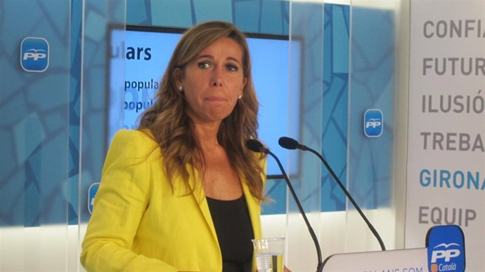 La presidenta del PP catalán, Alicia Sánchez-Camacho