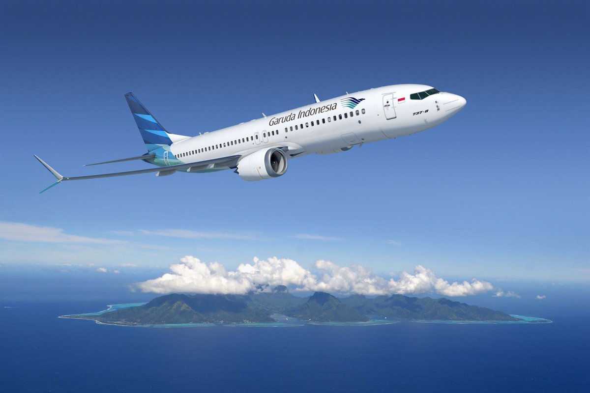 Garuda Indonesia compra a Boeing 50 aviones del 737 MAX 8 por más de 3.