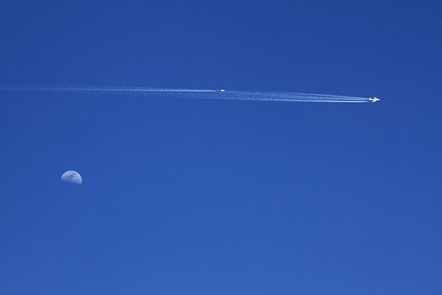 Experimento para medir emisiones de aviones