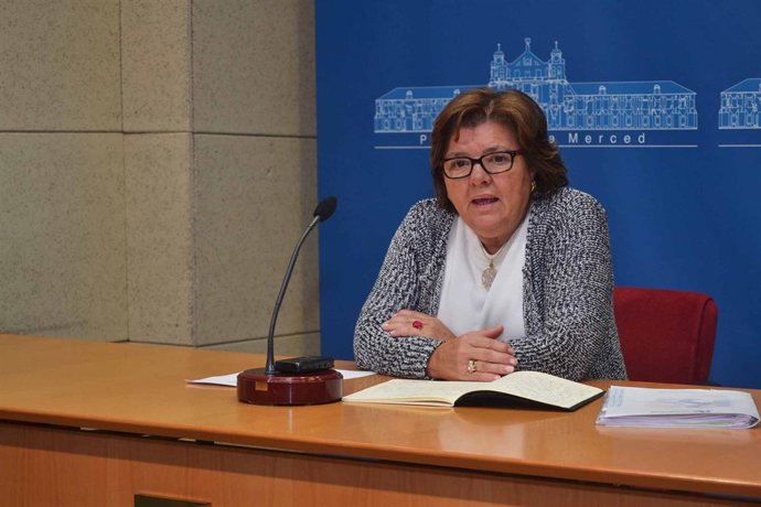 Dolores Sánchez en la rueda de prensa
