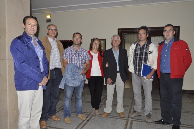 Alcaldes de municipios de la ribera del Gállego afectados por el lindano.