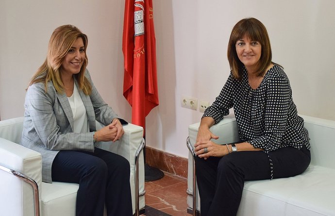 Susana Díaz e Idoia Mendia, este martes