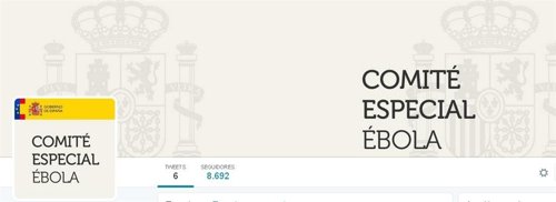 Perfil Twitter Comité Especial Ébola