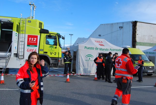 Simulacro de emergencias coordinación accidente fuel  junta