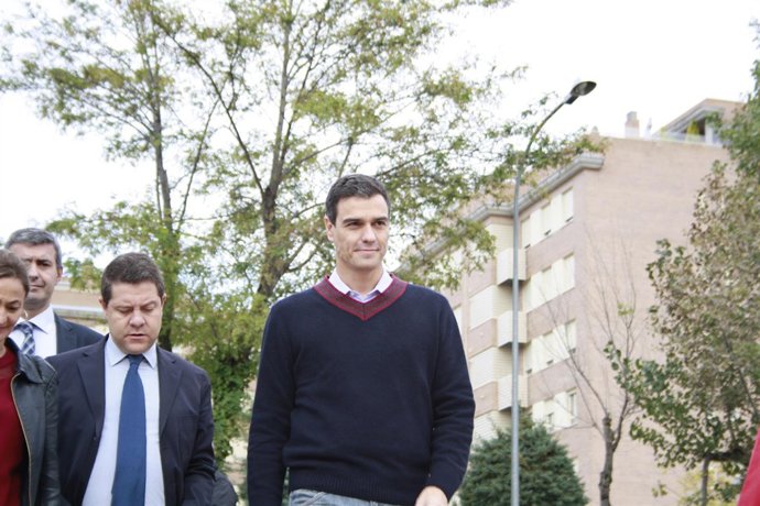 Pedro Sánchez, acto con Fademur en Toledo