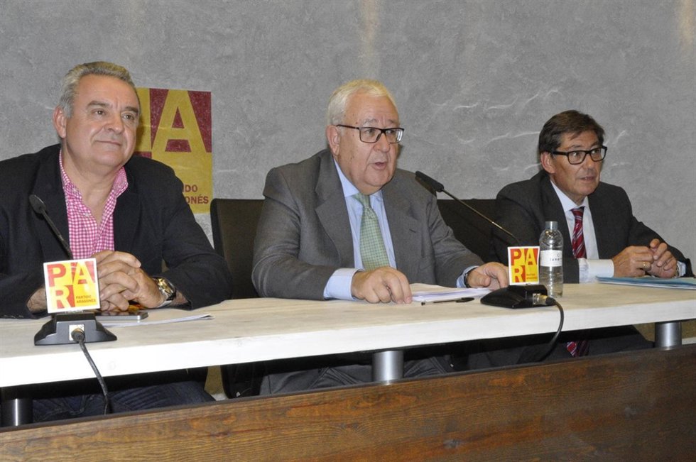 Alfredo Boné, José Ángel Biel y Arturo Aliaga (PAR).