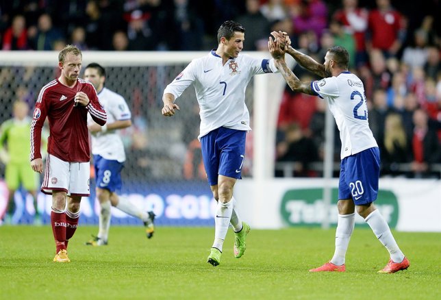 Cristiano Ronaldo celebra un gol con la selección de Portugal