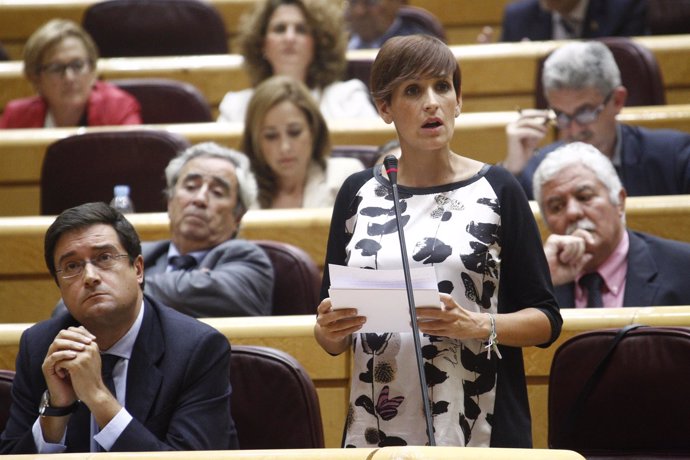 María Chivite, portavoz del PSOE en el Senado