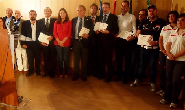 Premiados con las Medallas de Bronce de Cruz Roja Málaga 2014