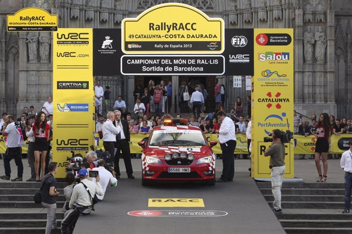 Vehículo de Seat en el RallyRACC Catalunya-Costa Daurada