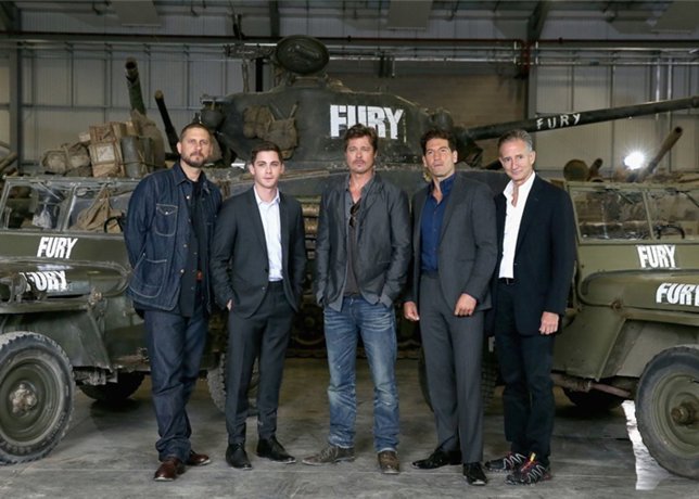 Brad pitt en el rodaje de su nueva película