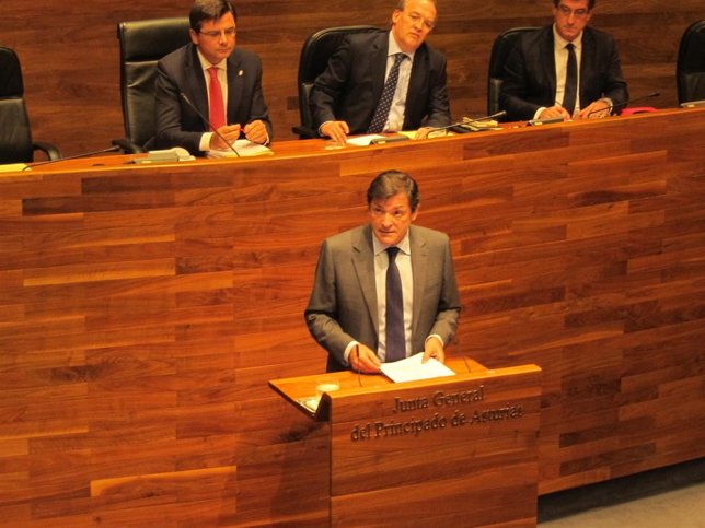 El presidente del Gobierno del Principado de Asturias, Javier Fernández