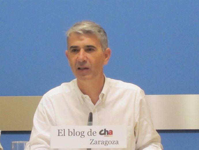 El portavoz de CHA en el Ayuntamiento, Juan Martín