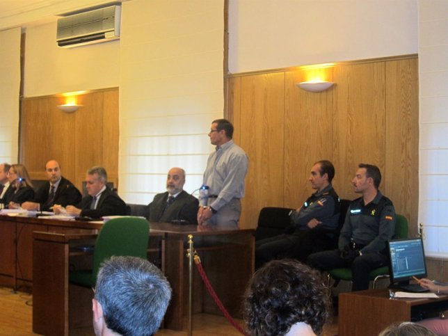 Domingo San Juan, durante el juicio en la Audiencia de Valladolid. 