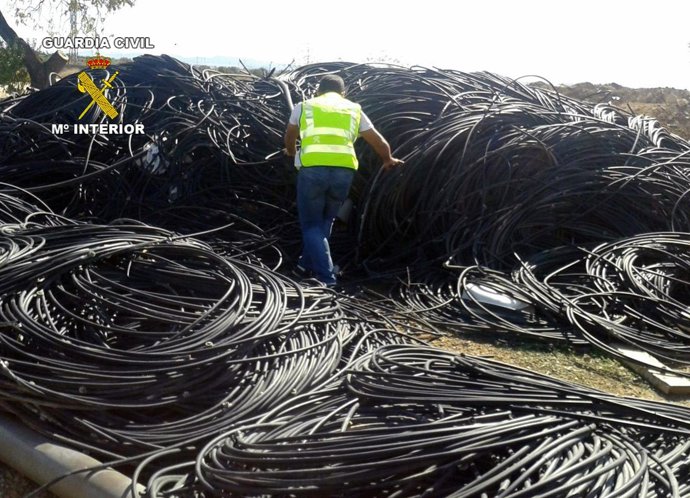 Imagen de la goma de polietileno recuperada