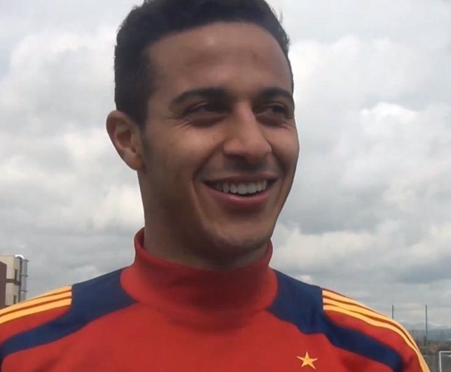 Thiago Alcántara con la selección española