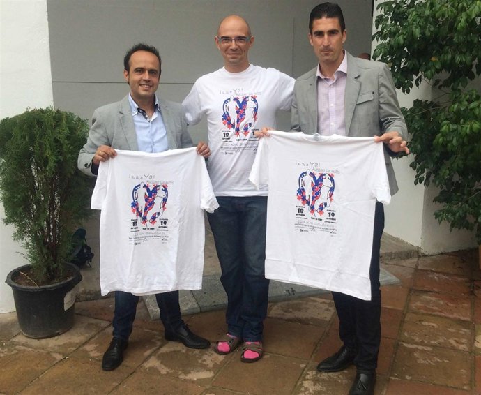 Palomares (dcha.) con Navarro y López