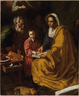 La Educación de la Virgen de Yale, realizada por Velázquez