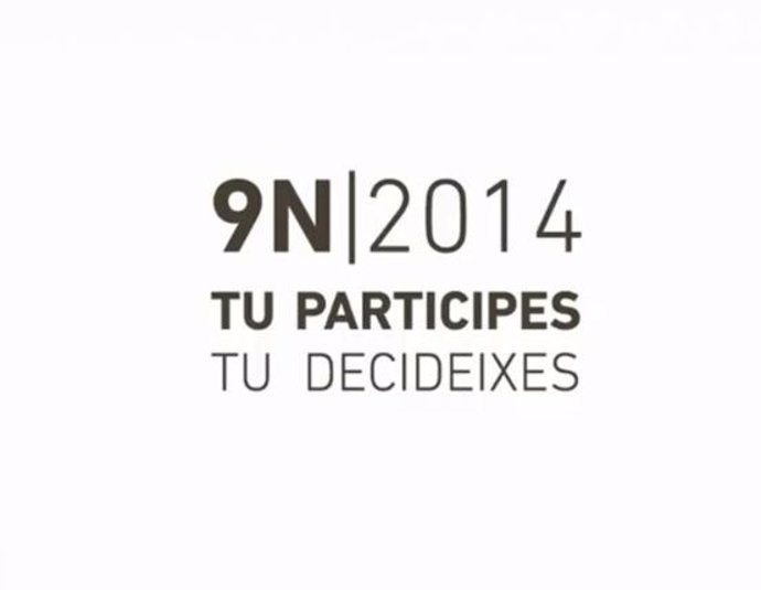 Anuncio de la Generalitat para la votación de la consulta del 9N