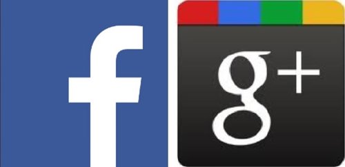 Logotipos de Facebook y Google+