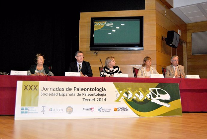 Inauguración de las XXX Jornadas de Paleontología en Teruel