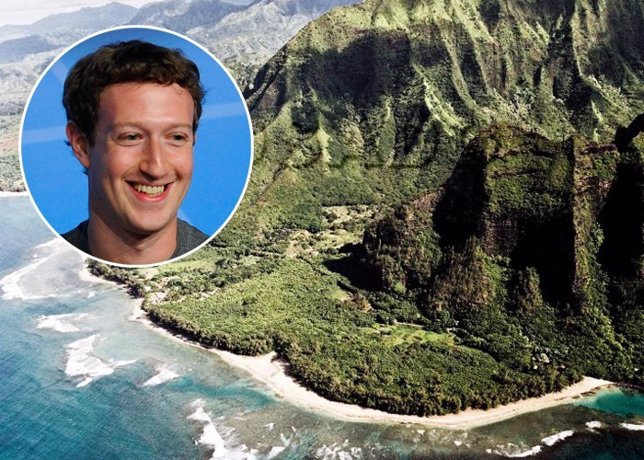 Mark Zuckerber se compra la mitad de una isla de Hawái