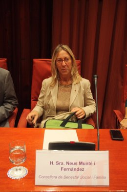 La consellera Neus Munté, en el Parlament