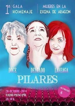 Homenaje a tres Pilares del teatro aragonés