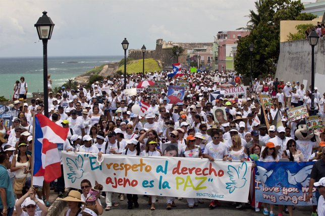 Marcha contra la violencia en Puerto Rico