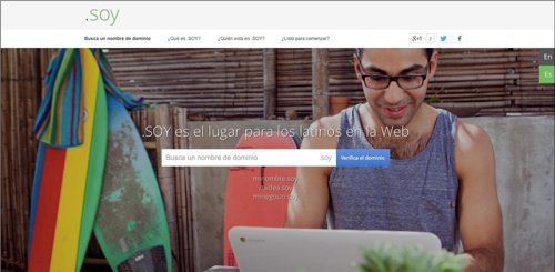 Dominio web .SOY para latinos
