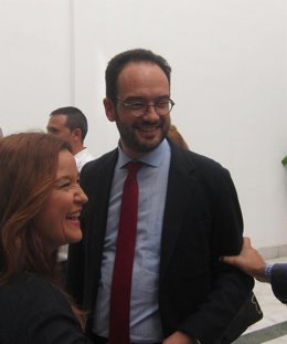 Rafael Hernando, este viernes en Sevilla