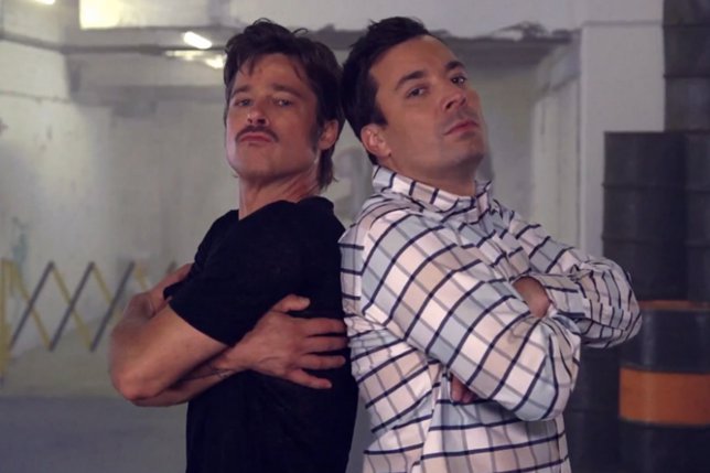 Brad Pitt y Jimmy Fallon