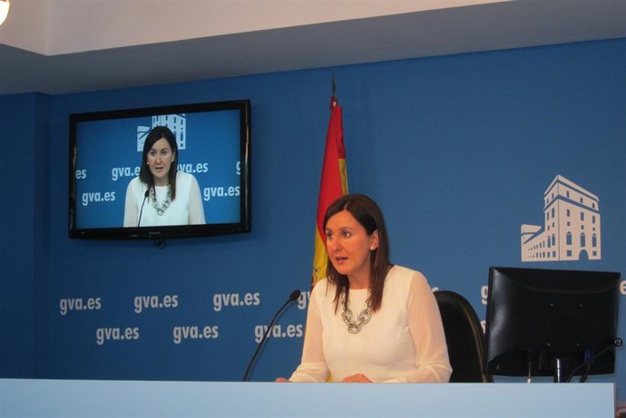 María José Català en la rueda de prensa posterior al pleno del Consell