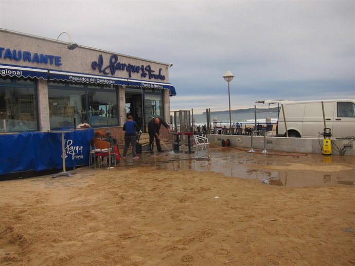 Daños del temporal en Santander