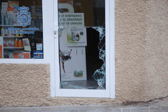 Local donde se produjo uno de los robos del grupo