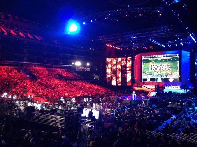 El Mundial de 'League of Legends' en el Staples Center de los Ángeles, en 2013.
