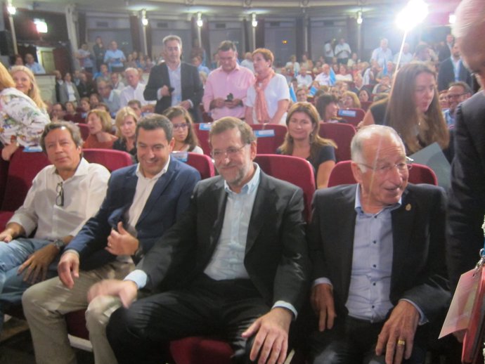 El presidente del Gobierno, Mariano Rajoy, en un acto en Almería