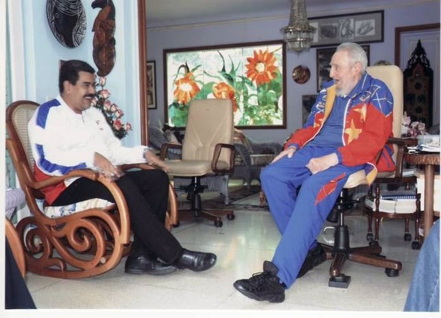 Nicolás Maduro visita en Cuba al expresidente Fidel Castro