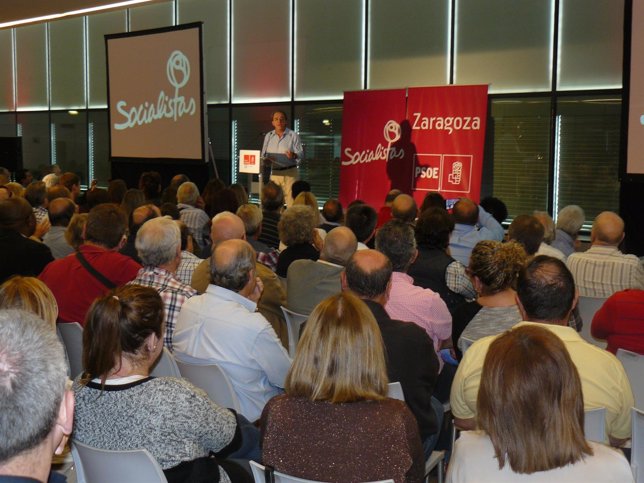 Carlos Pérez Anadón este domingo en el acto de presentación de candidatura.