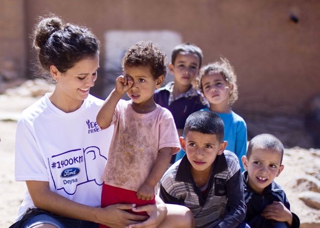 Sandra Blazquez y su lado más solidario en Marruecos